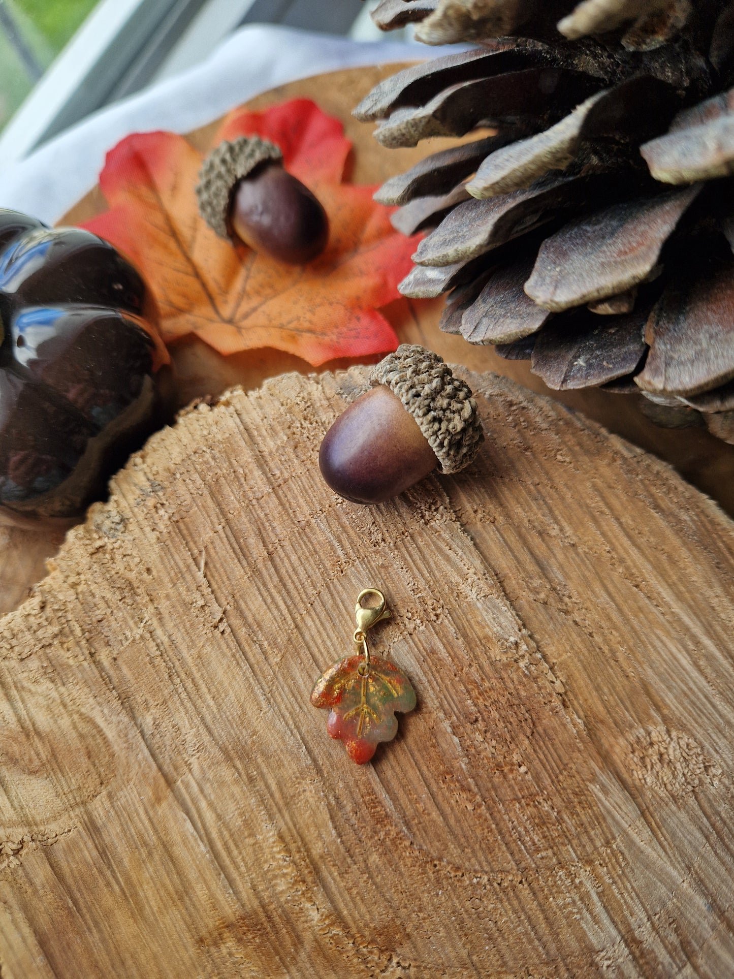 Charms "Feuilles 🍁" couleurs d'automne.