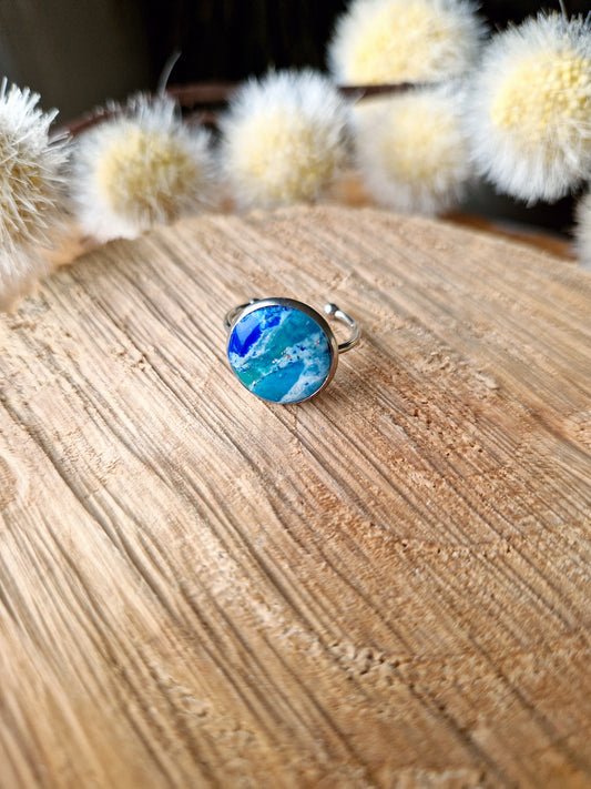 Bague "Lagon 💙🩵💚"