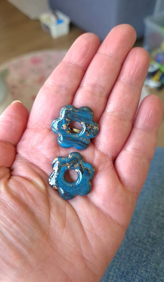Pampilles anti gaspi Turquoise 🩵 (vendues sans créoles) finition brillante.