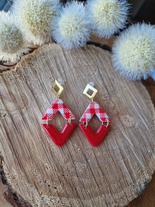 Boucles "Laurina" Vichy ❤️