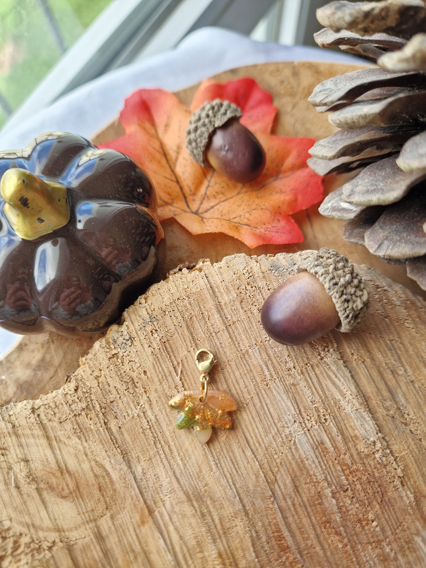 Charms "Feuilles 🍁" couleurs d'automne.